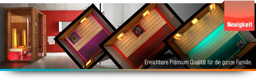 Finnische Sauna mit Infrarotkabine Finnische Sauna mit Infrarotkabine