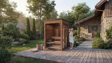 Kombinierte Außensauna MySauna eco