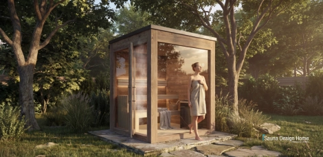 Sauna im Garten