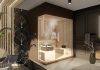 Finnische Innensauna mit Massivholz-Design