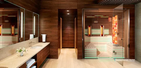 Kombi Sauna nach Maß im Badezimmer mit Himalaya Salz Amstetten Kombi Sauna nach Maß im Badezimmer mit Himalaya Salz Amstetten